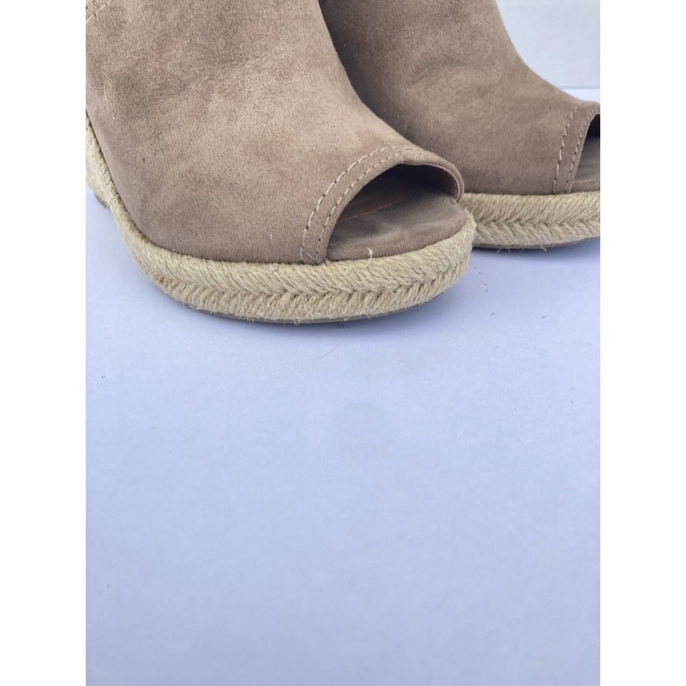 UNIVERSAL THREAD MALA OPEN TOE FAUX SUEDE WEDGE SANDAL, BEIGE Women Sz 6 1/2 - Picture 9 of 16